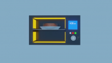 Microwave oven 3D model 